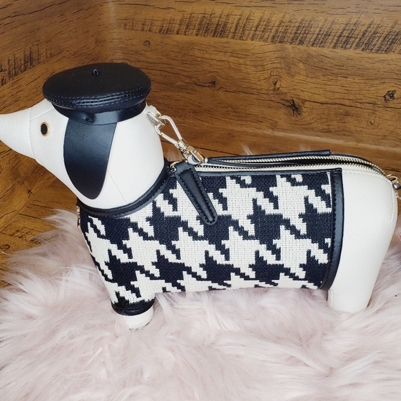 kate spade Bags Nwt Kate Spade Claude Dog Dachshund Houndstooth